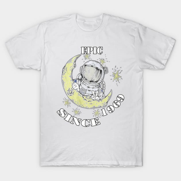 Birthday 50TH 1969 50th Anniversary of First Moon Landing Gifts T-Shirt by tamdevo1